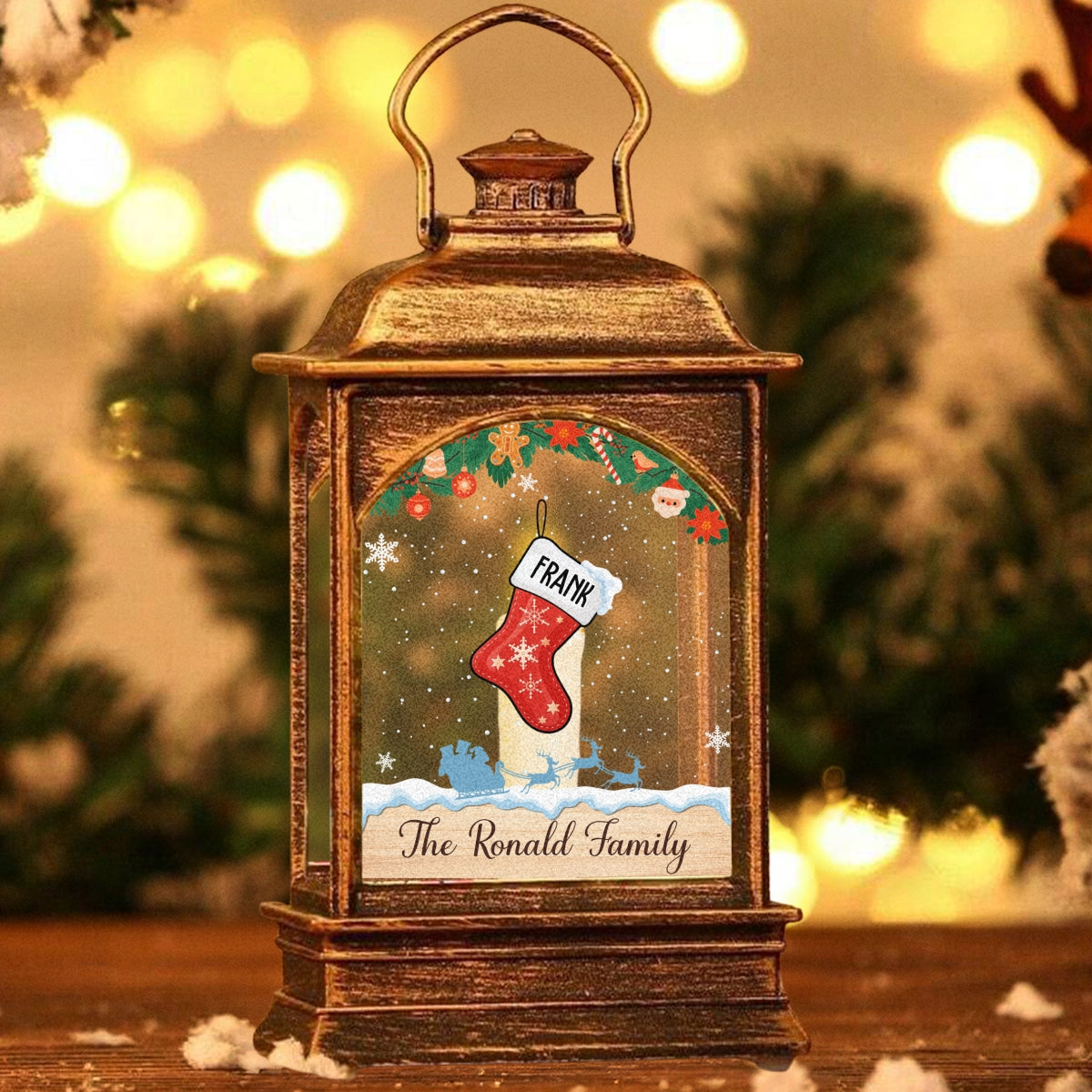 Lovely Stocking - Personalized Christmas Wind Lamp