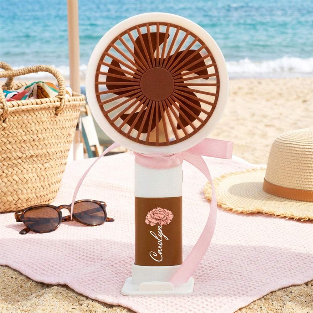 Forever in Bloom - Personalized Handheld Fan