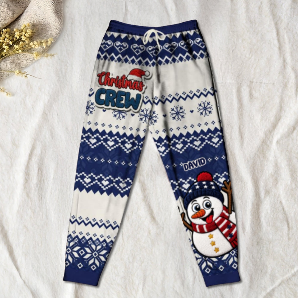 Christmas Snowman - Personalized Sweatpants