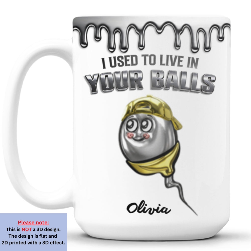 Custom Father's Day, Special Gift for Dad & Grandpa • Metal Sperm Family - Personalized 3D Effect Mug