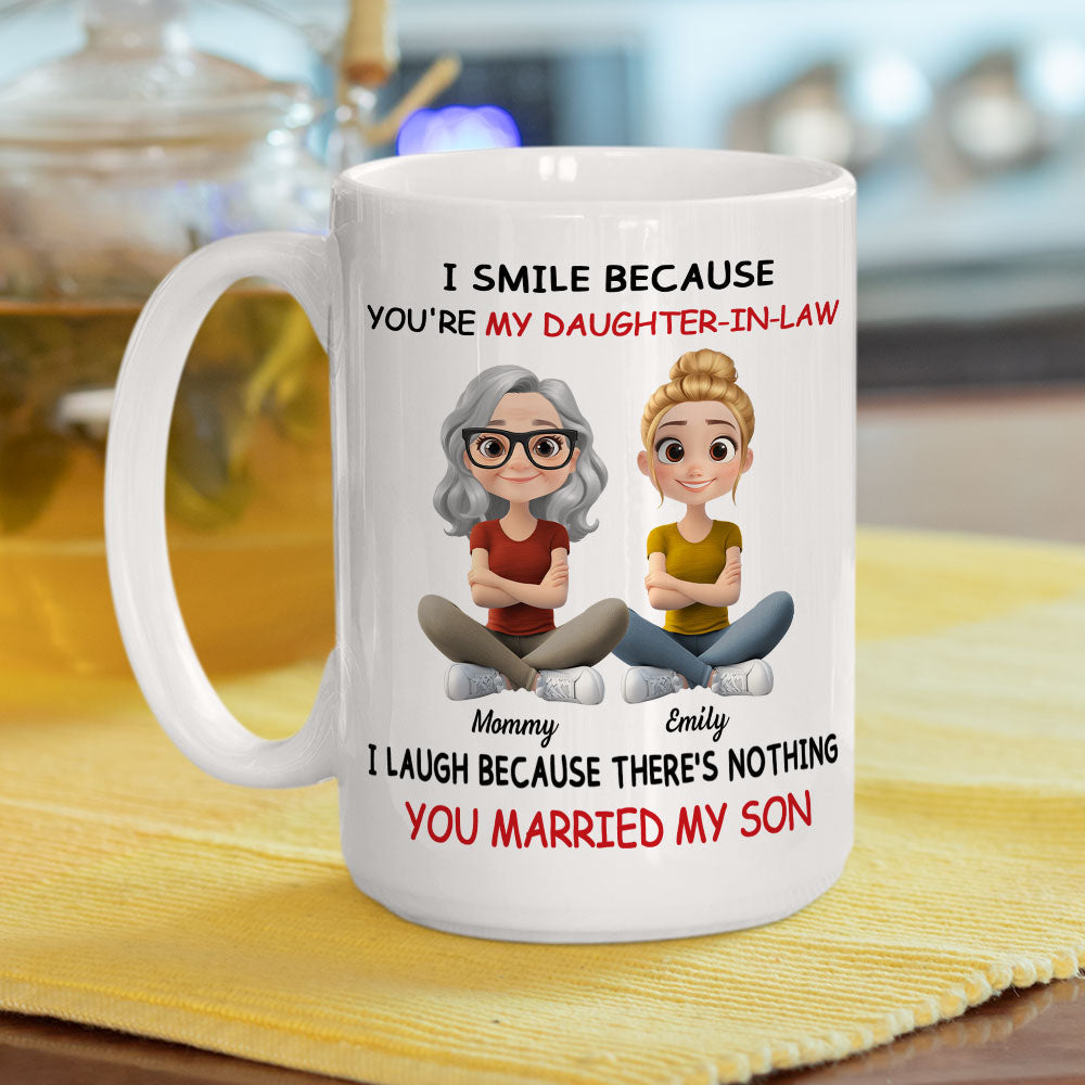 Custom Christmas & Birthday Gift for Daughter • My Daughter In Law - Personalized Coffee Mug