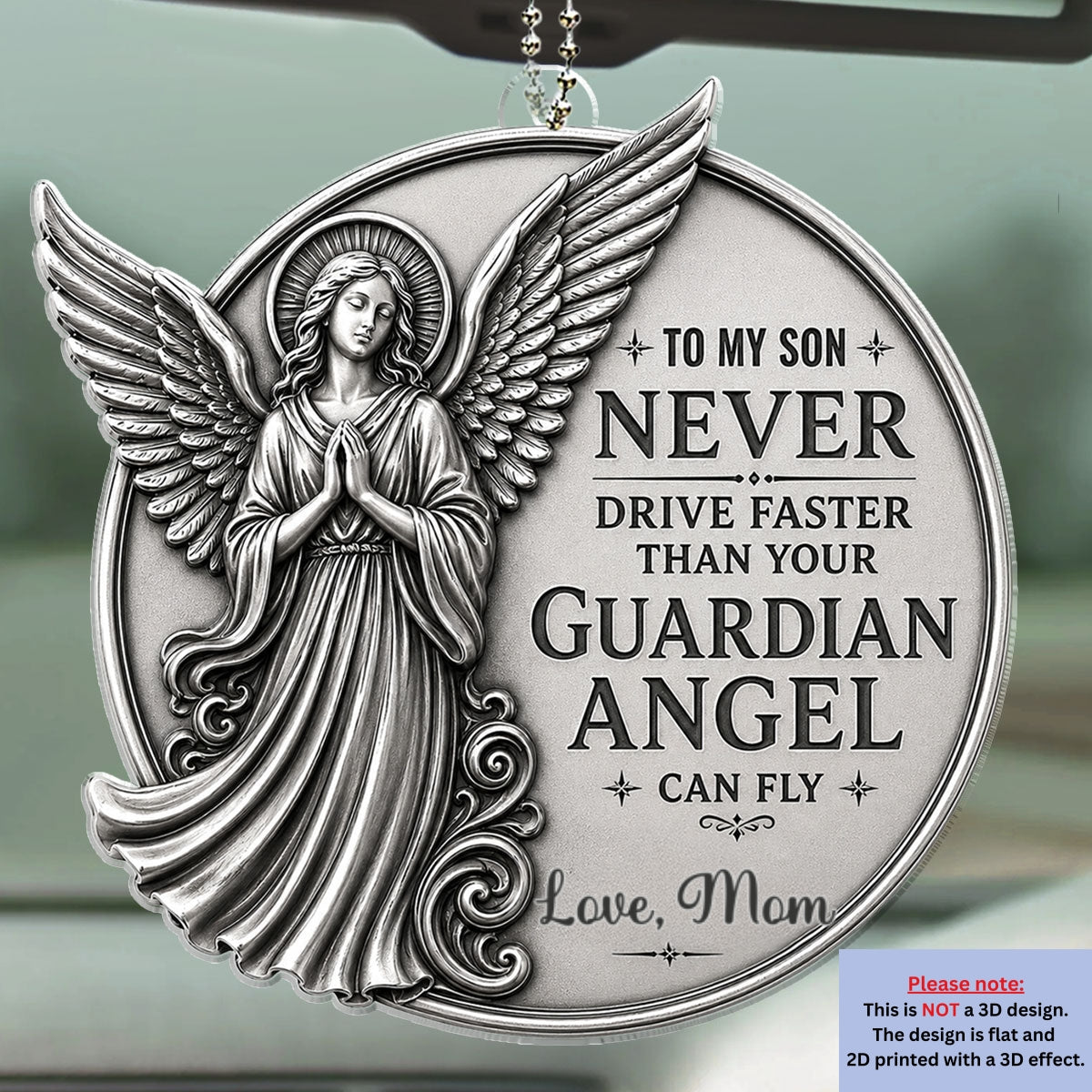 Protected By Love And Grace - Personalized Car Ornament