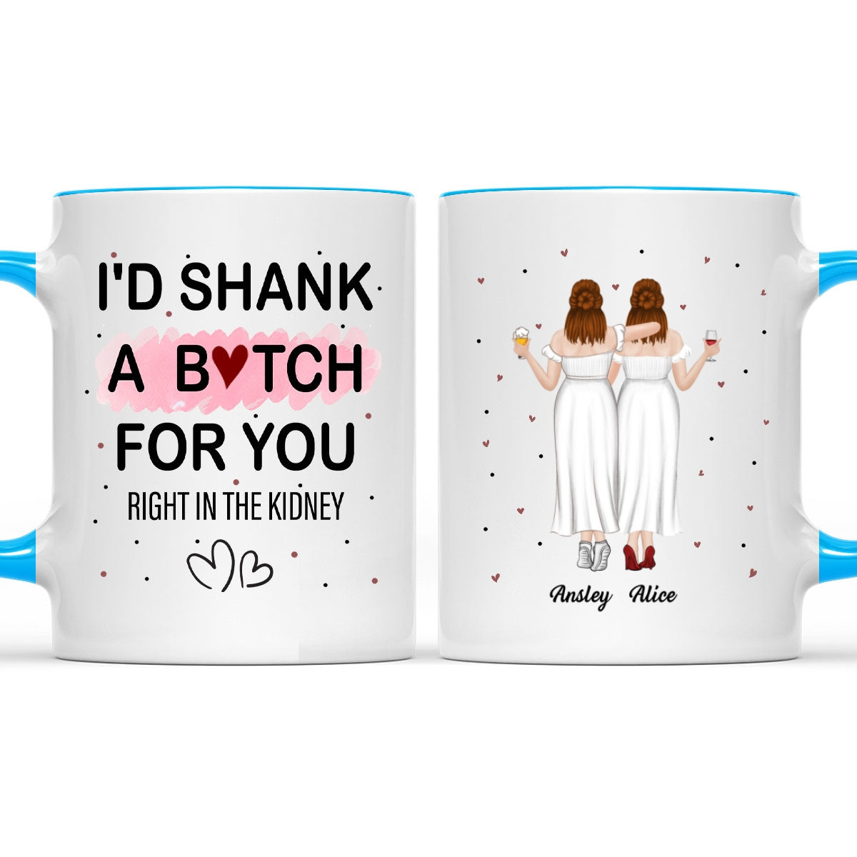 Custom Best Friend, Christmas & Birthday Friendship Keepsake Gift • Best Friend Ever - Personalized Accent Mug