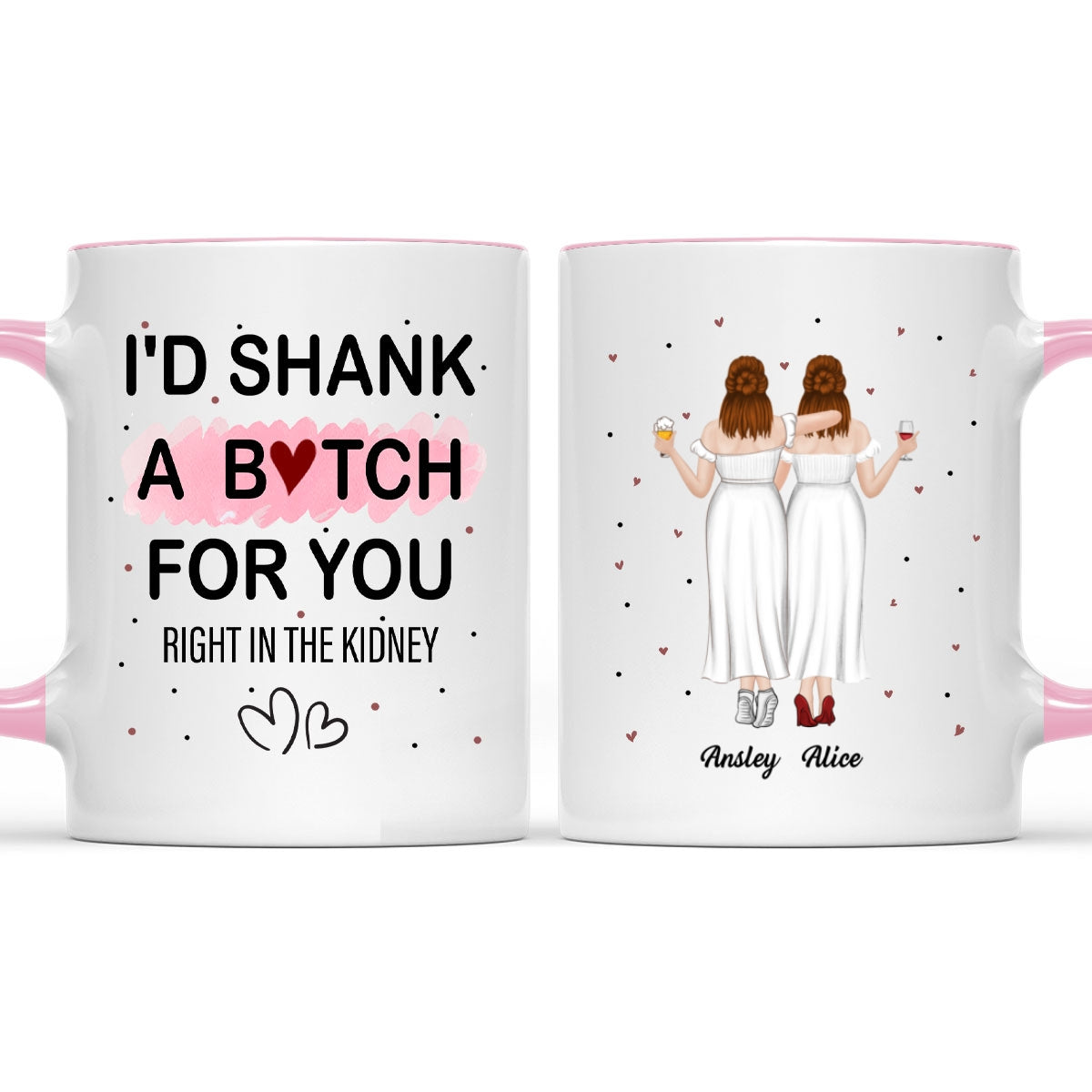 Custom Best Friend, Christmas & Birthday Friendship Keepsake Gift • Best Friend Ever - Personalized Accent Mug