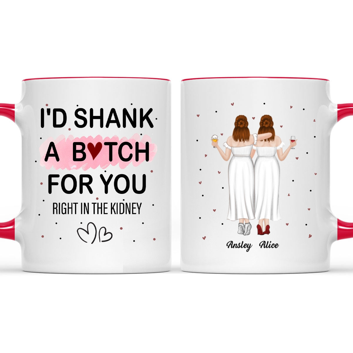 Custom Best Friend, Christmas & Birthday Friendship Keepsake Gift • Best Friend Ever - Personalized Accent Mug