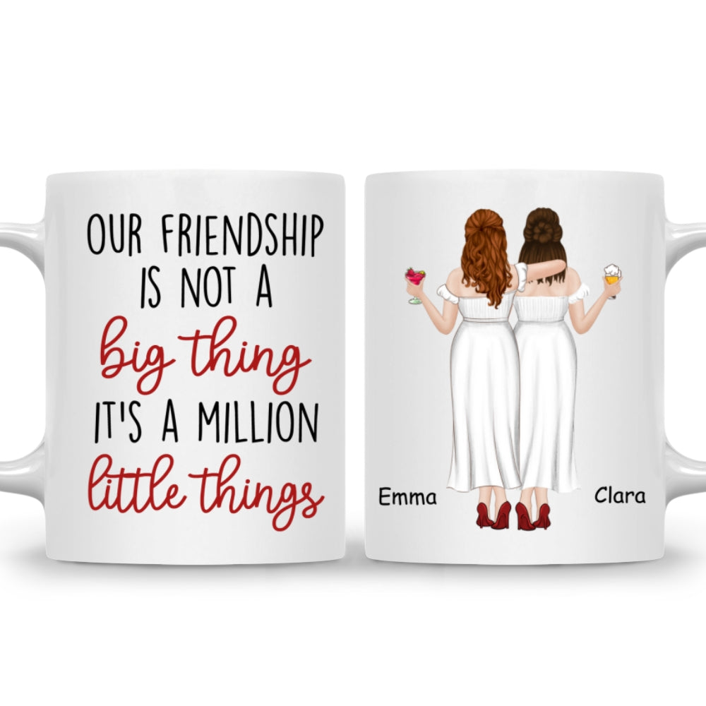 Custom Best Friend, Christmas & Birthday Friendship Keepsake Gift • A Million Little Things - Personalized Coffee Mug