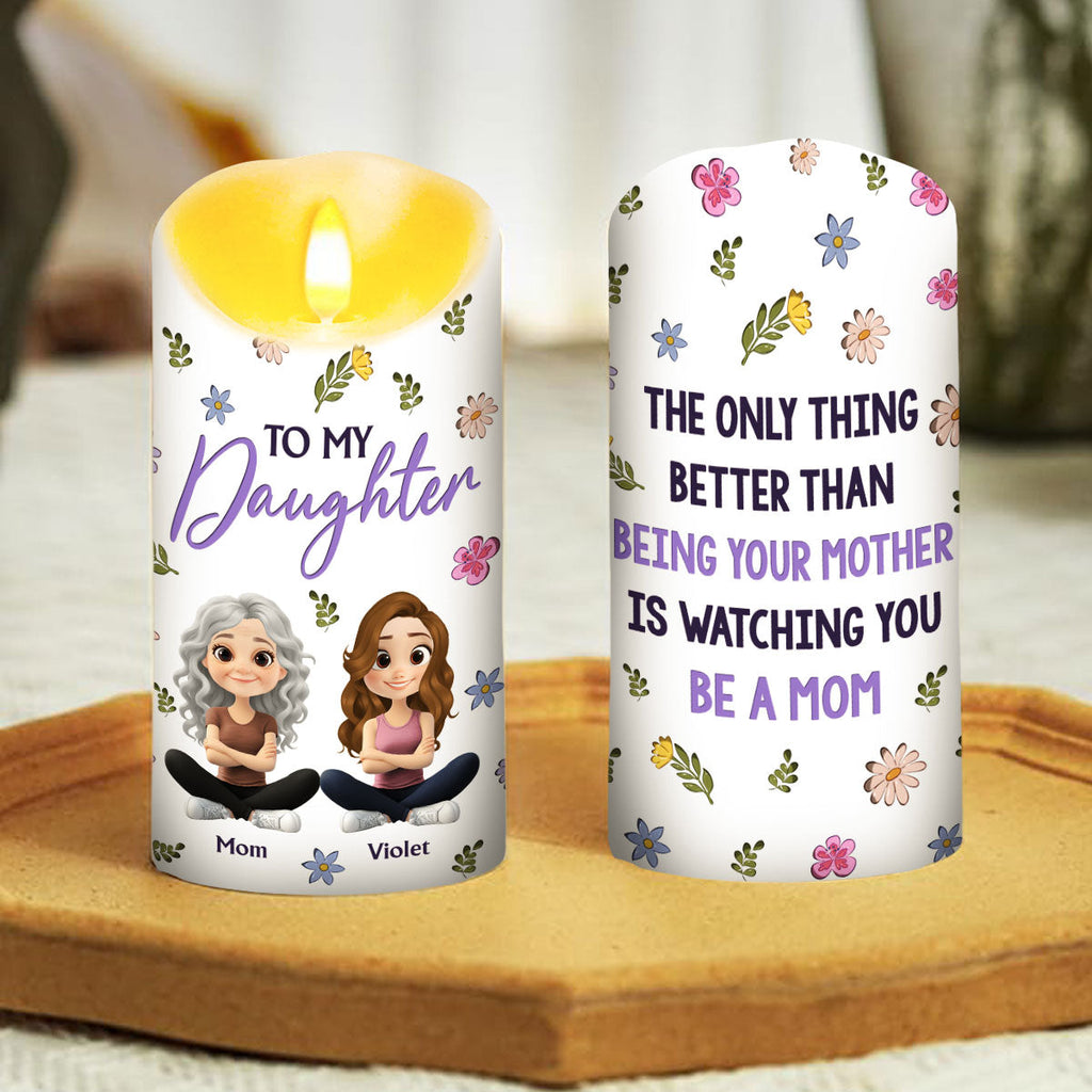 To My Daughter - Personalized LED Candle