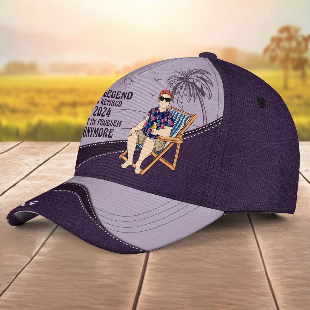 The Legend Has Retired Vintage - Personalized Classic Cap