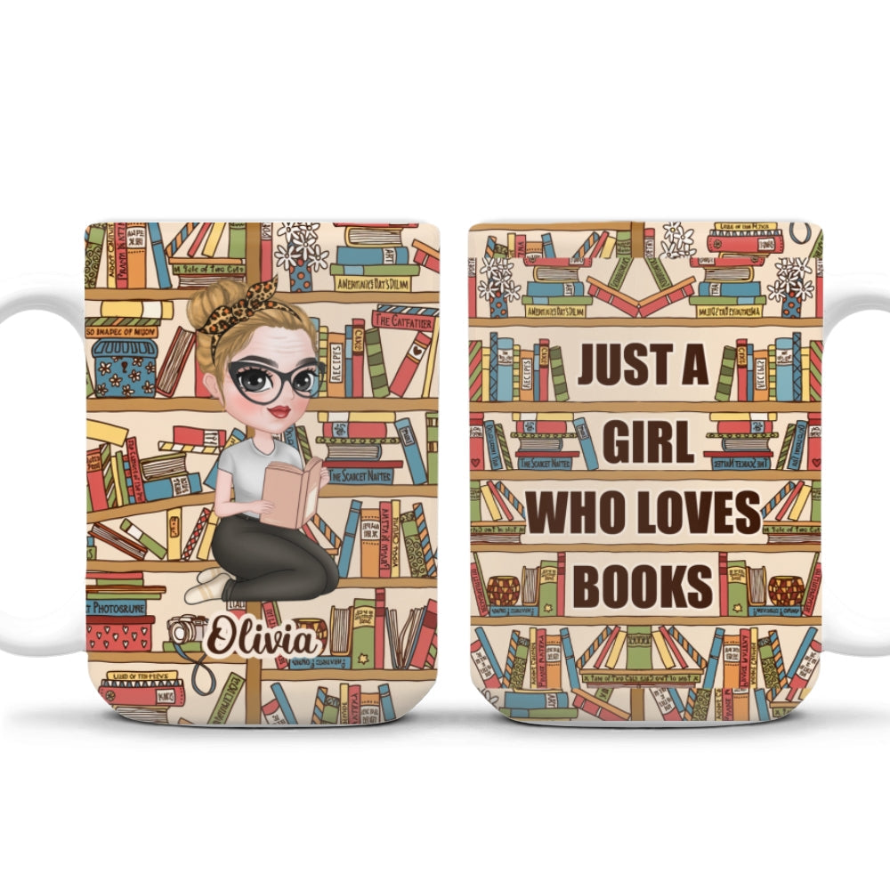 Custom Christmas & Birthday Keepsake Gift • Book Lover - Personalized Coffee Mug