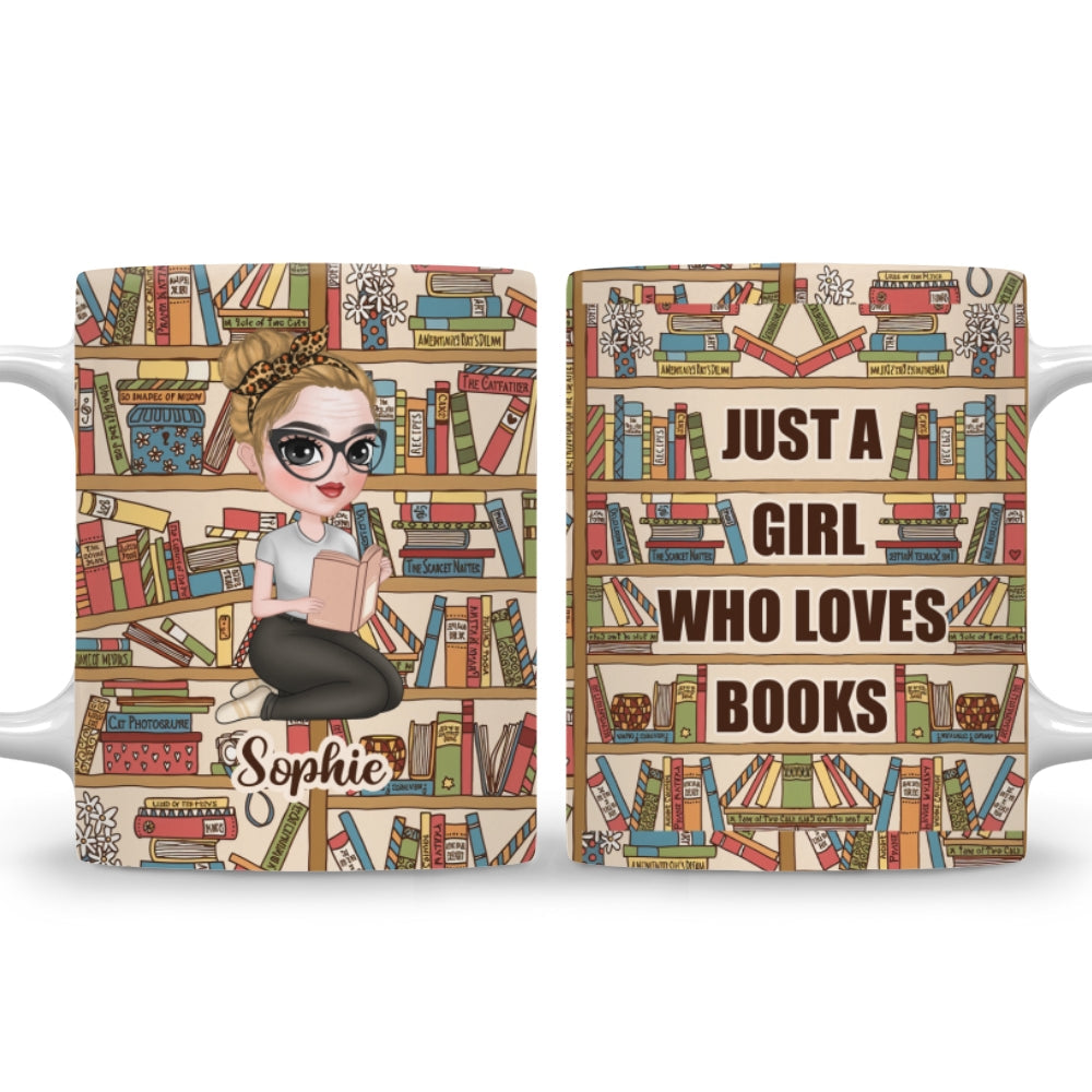 Custom Christmas & Birthday Keepsake Gift • Book Lover - Personalized Coffee Mug