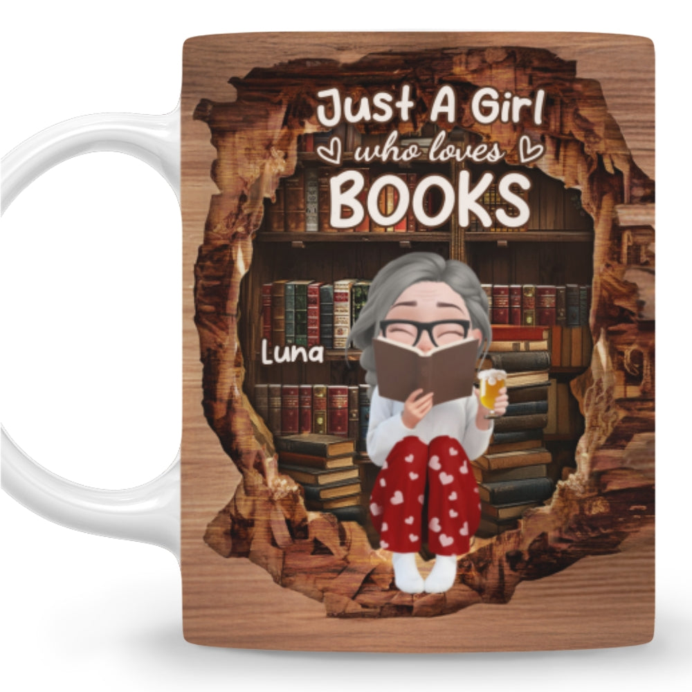 Custom Christmas & Birthday Keepsake Gift • Reading Is My Kind Of Therapy - Personalized Coffee Mug