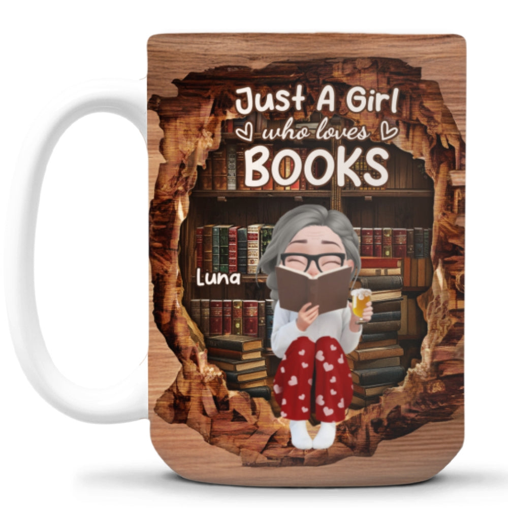 Custom Christmas & Birthday Keepsake Gift • Reading Is My Kind Of Therapy - Personalized Coffee Mug