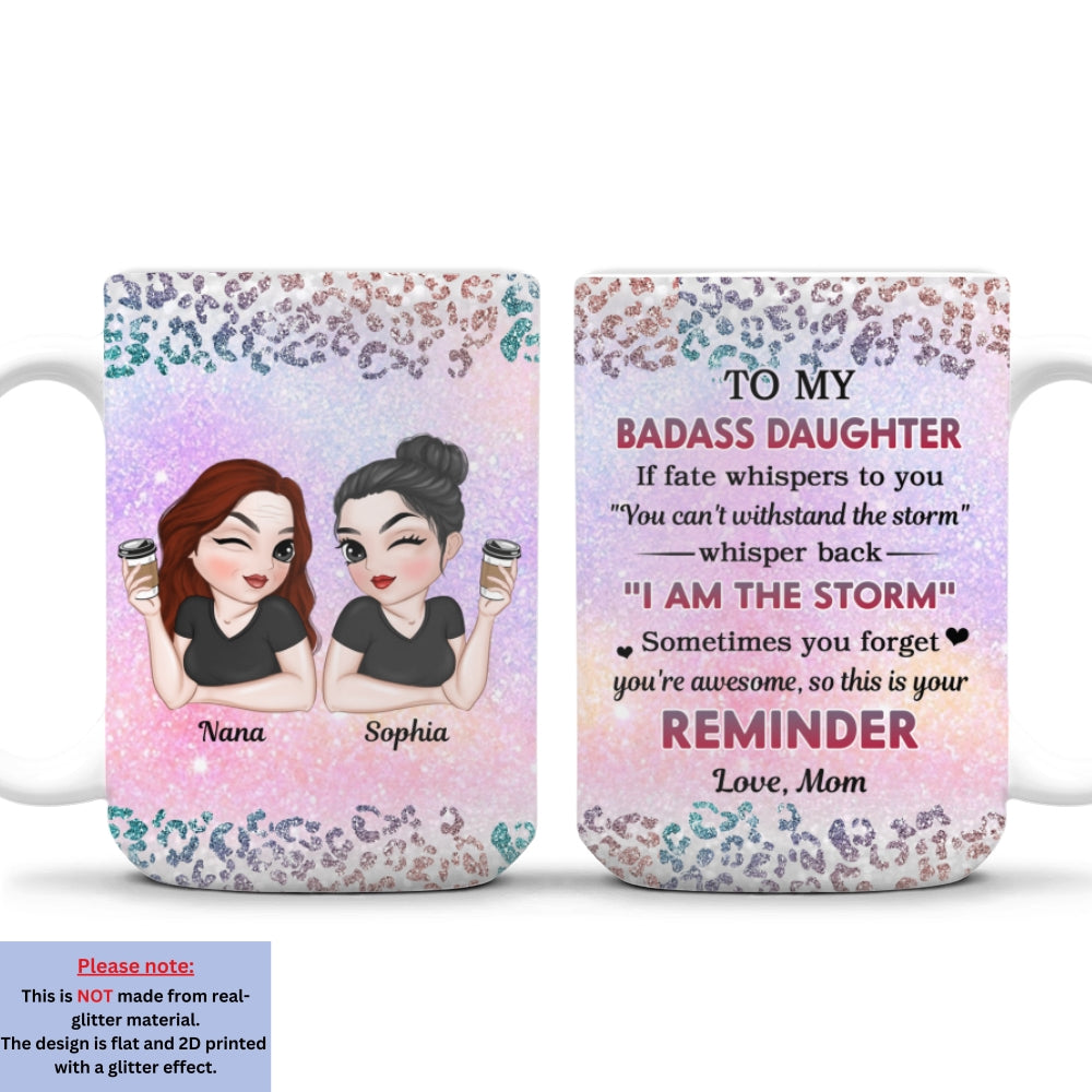 Custom Christmas & Birthday Gift for Daughter • My Brave Granddaughter - Personalized Coffee Mug