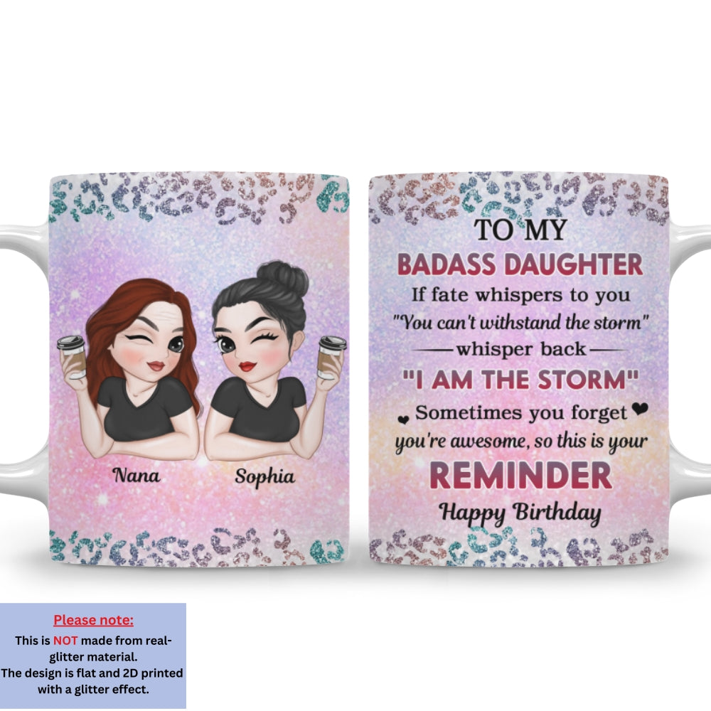 Custom Christmas & Birthday Gift for Daughter • My Brave Granddaughter - Personalized Coffee Mug