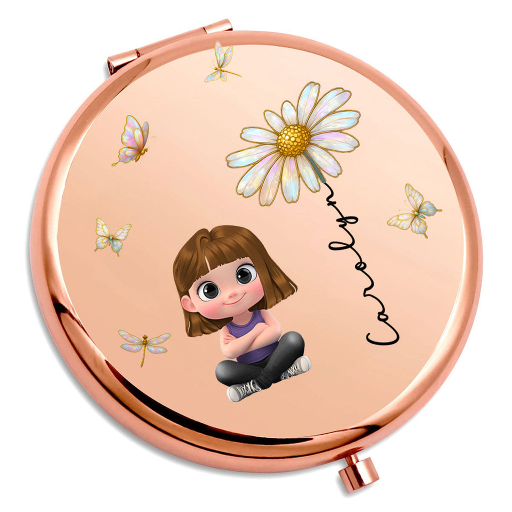 Blooming Soul - Personalized Compact Mirror