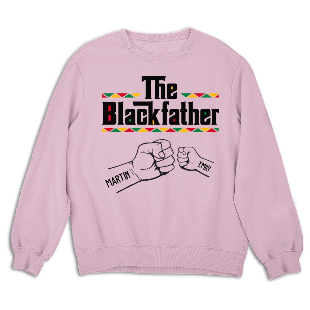 Custom Christmas & Birthday Gift for Dad, Grandpa • The Blackfather - Personalized Shirt - Sweatshirt