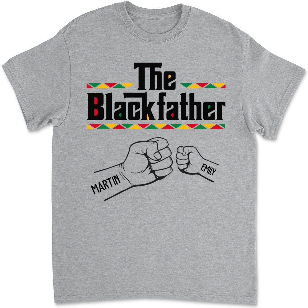 Custom Christmas & Birthday Gift for Dad, Grandpa • The Blackfather - Personalized Shirt - Sweatshirt