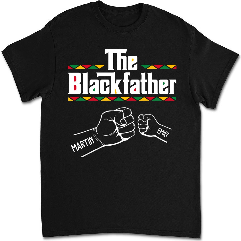 Custom Christmas & Birthday Gift for Dad, Grandpa • The Blackfather - Personalized Shirt - Sweatshirt
