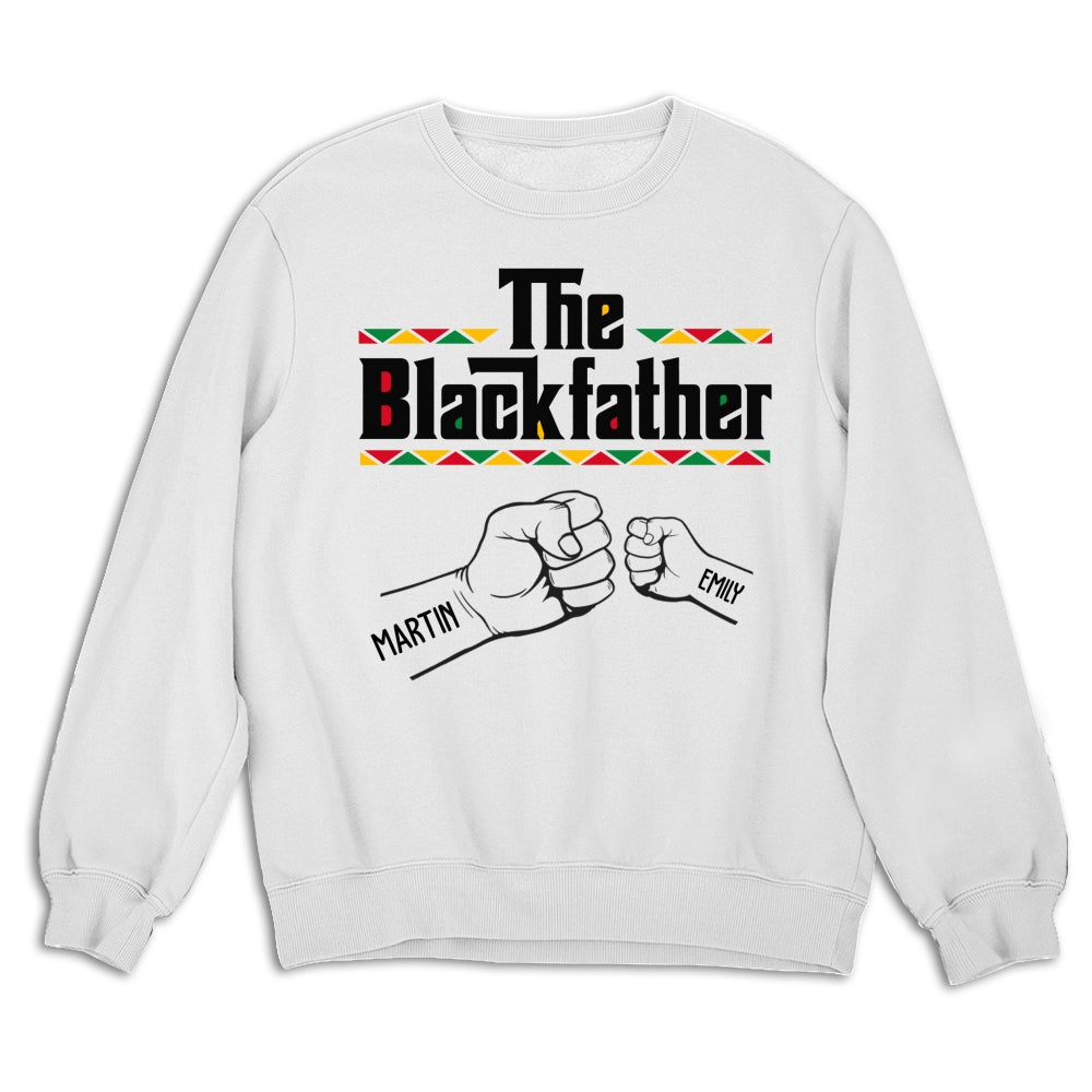 Custom Christmas & Birthday Gift for Dad, Grandpa • The Blackfather - Personalized Shirt - Sweatshirt