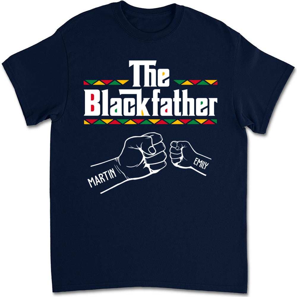 Custom Christmas & Birthday Gift for Dad, Grandpa • The Blackfather - Personalized Shirt - Sweatshirt