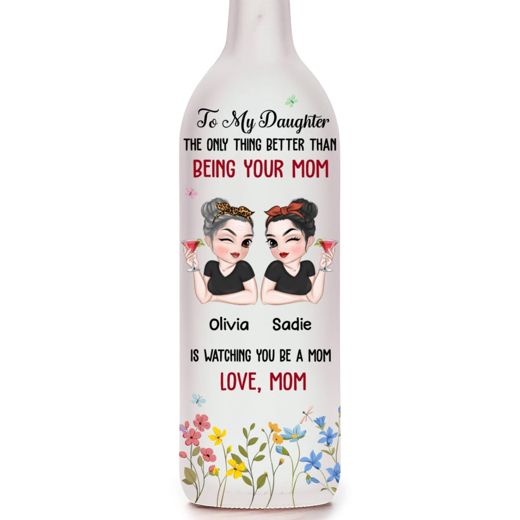 To My Daughter - Personalized Bottle Lamp