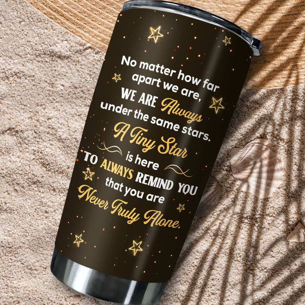 Custom Christmas Birthday Gifts For Sister, Friend • Under The Same Stars - Personalized Tumbler