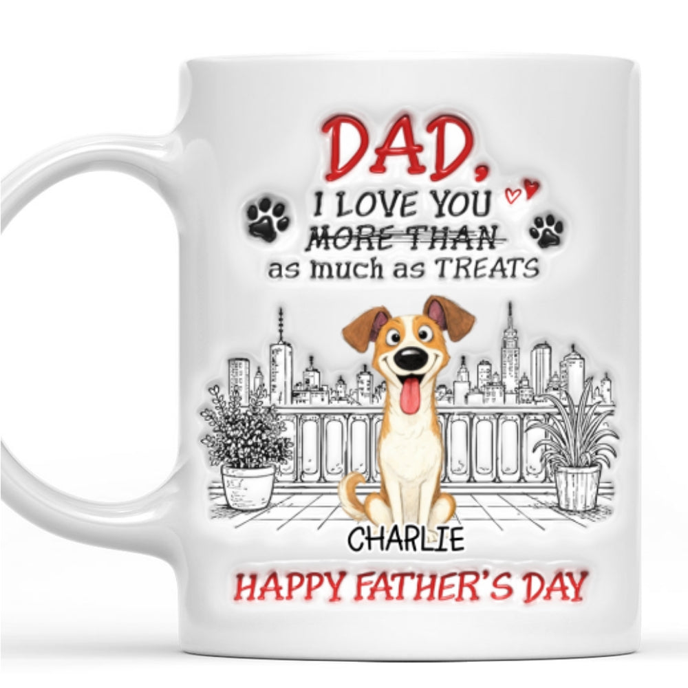 Custom Christmas & Birthday Keepsake Gift • More Than - Personalized 3D Inflated Effect Mug