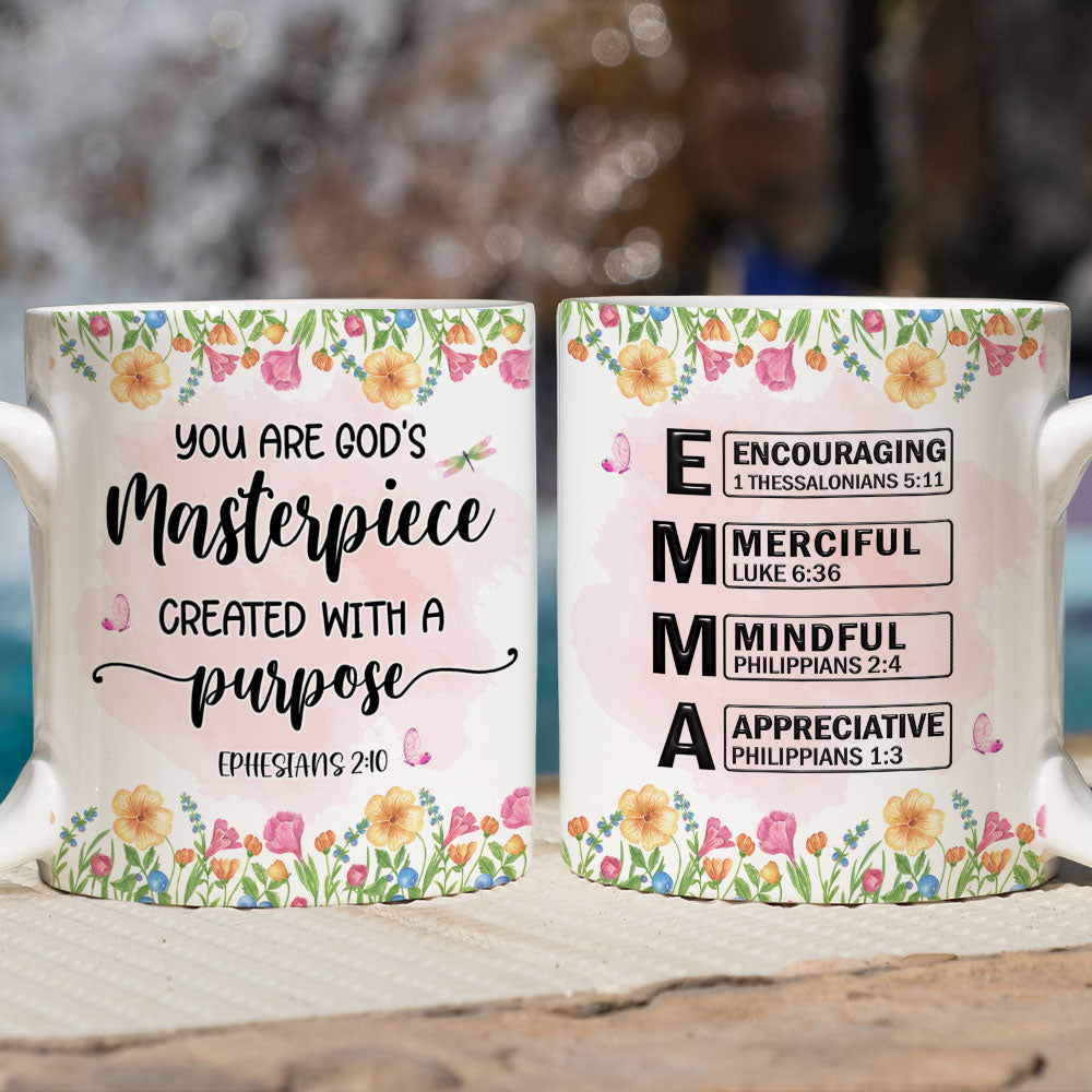 Custom Christmas & Birthday Gift for Daughter • You Are Masterpiece - Personalized Coffee Mug