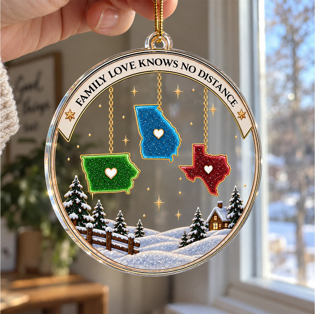 Custom Family Ornament, Christmas Gift for Family Members •  Our Family - Personalized Acrylic Ornament