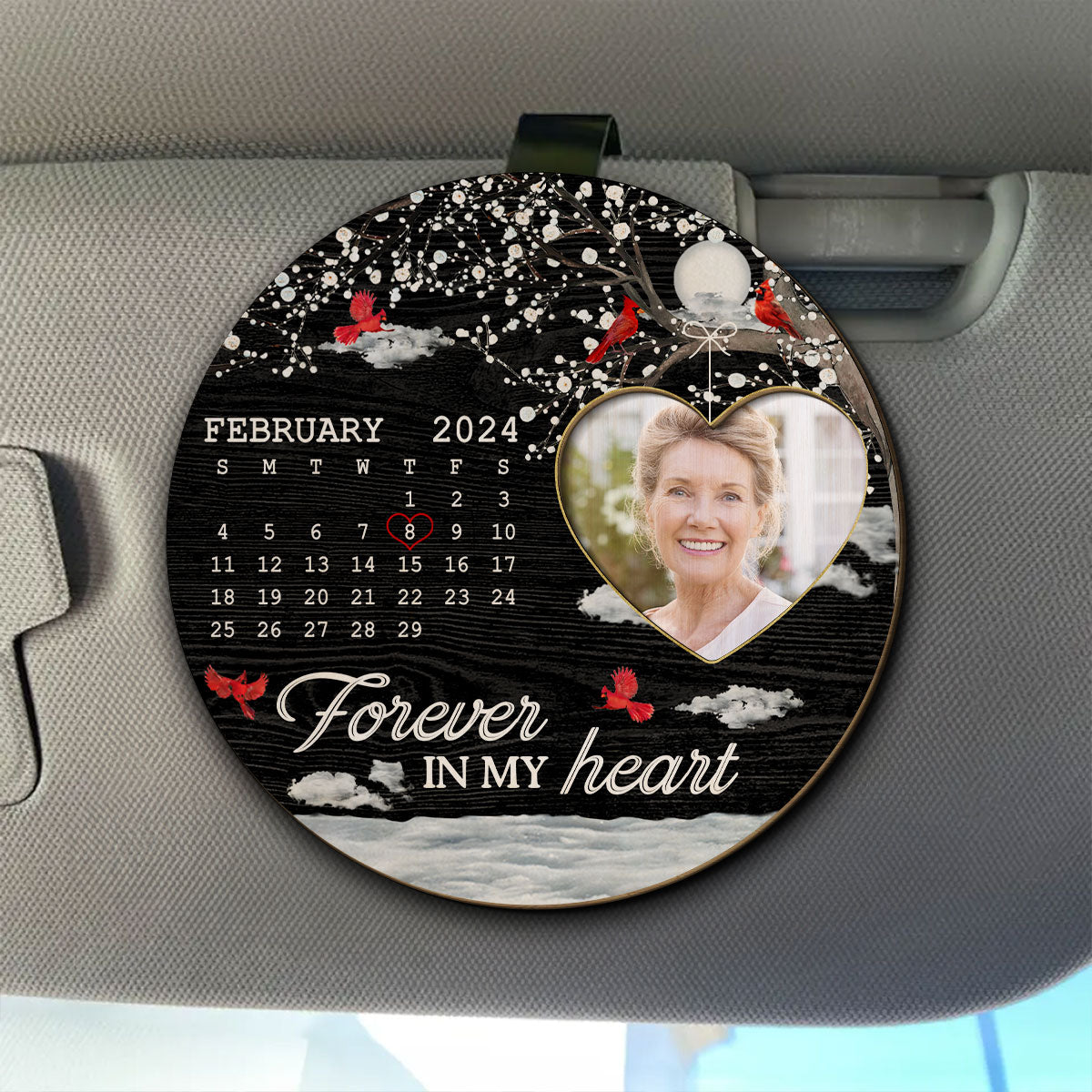 A Piece Of My Heart - Personalized Car Visor Clip