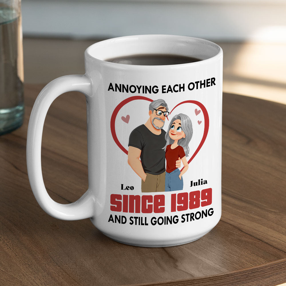 Custom Anniversary Keepsake Gifts For Couple • No Returns Or Refund - Personalized Coffee Mug