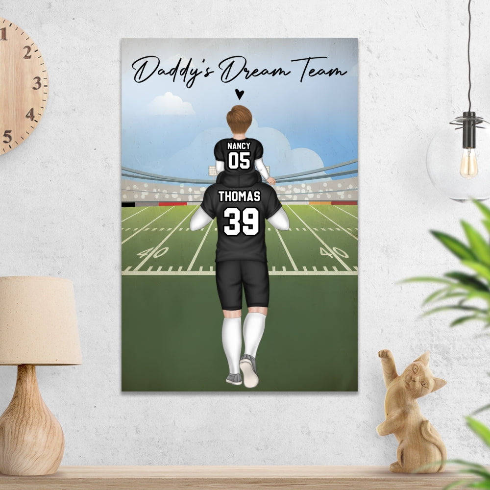American Football Dad - Personalized Poster