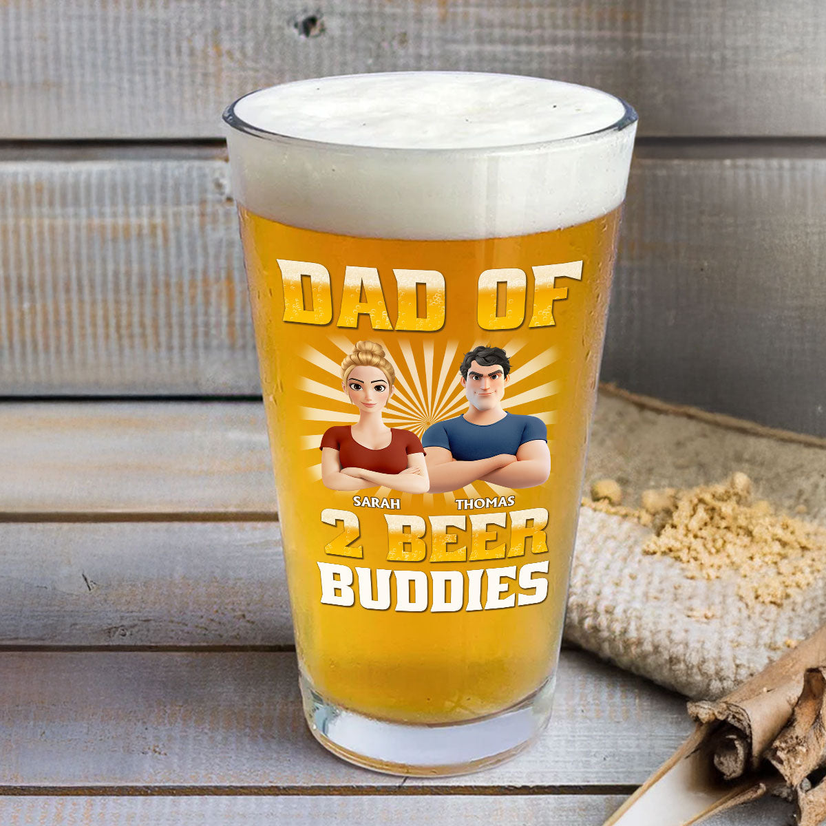 Beer Buddies - Personalized Beer Glass
