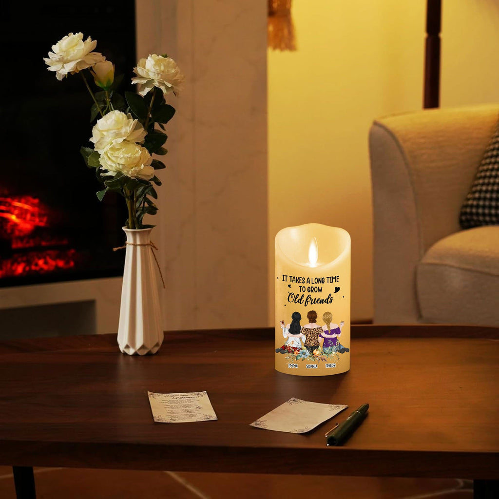 Grow An Old Friend - Personalized LED Candle