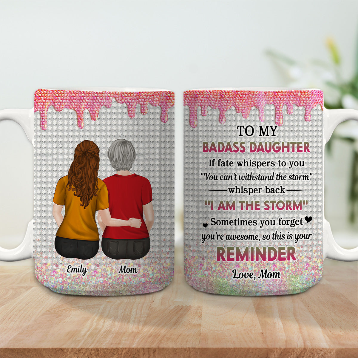 Custom Christmas & Birthday Gift for Daughter • Warrior Granddaughter - Personalized Coffee Mug