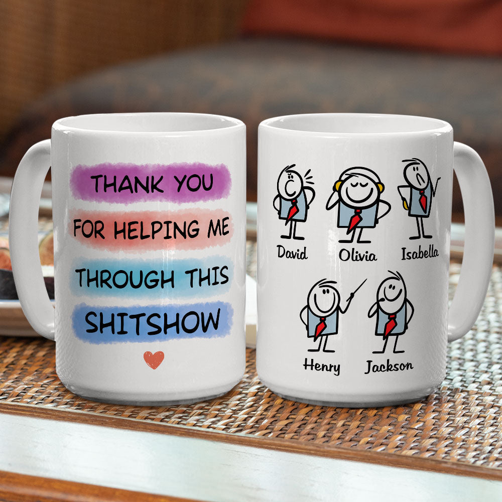 Custom Coworker, Christmas & Birthday Team Appreciation Gift • Support Through The Storm - Personalized Coffee Mug