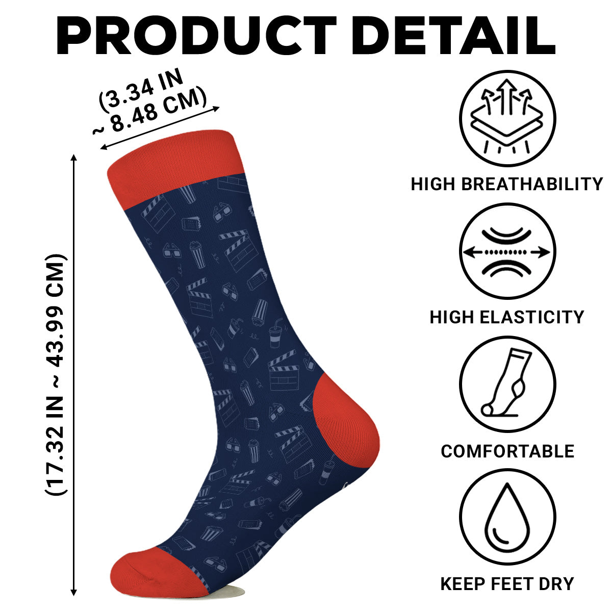 Custom Unique Footwear, Christmas Birthday Gift For Him & Her • Just One More Episode - Personalized Crew Socks