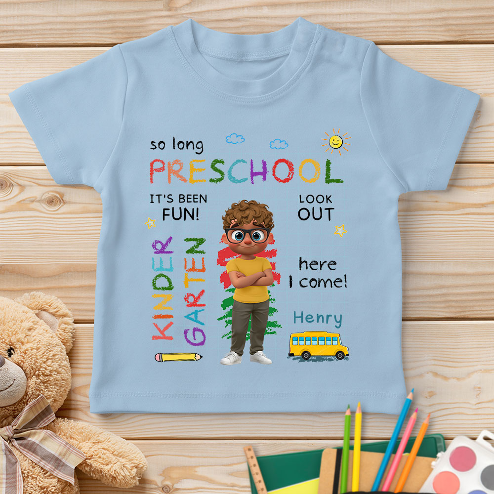 Custom Christmas Birthday Gifts For Children • Preschool Was Fun - Personalized Youth T-shirt