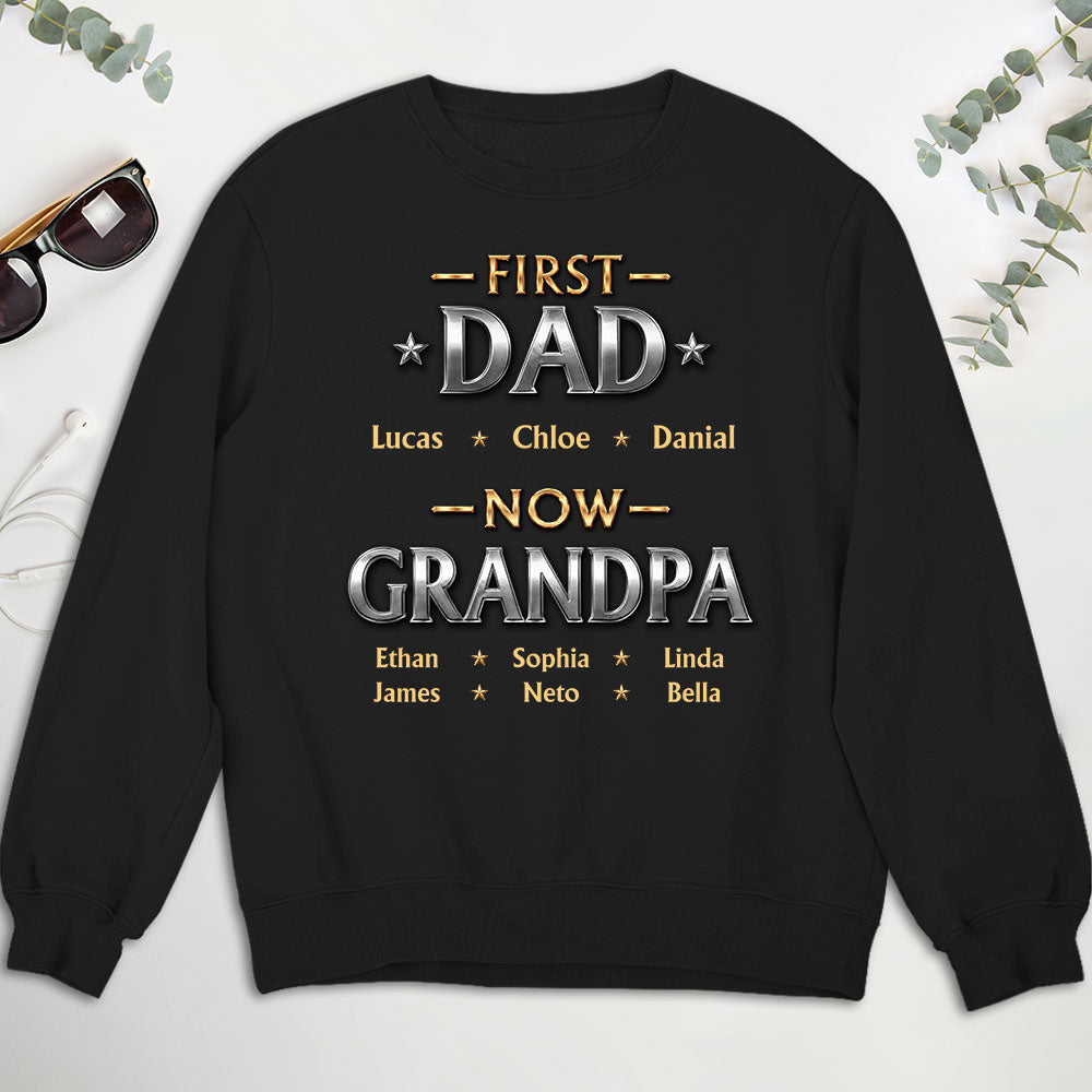 Custom Father's Day, Special Gift for Dad & Grandpa • Living The Best Title - Personalized Shirt