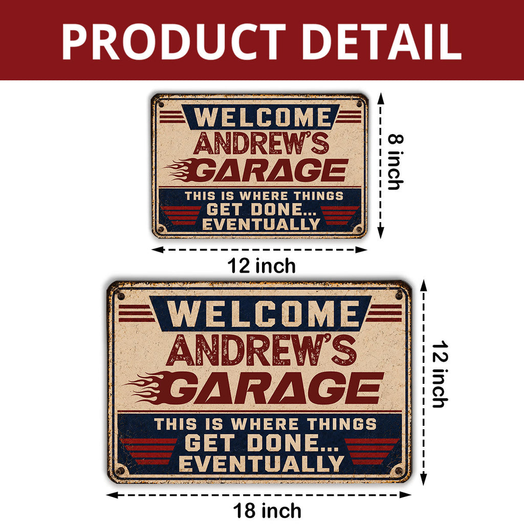 Custom Home & Wall Decor, Birthday & Christmas Gift • Making Magic Eventually Happens - Personalized Metal Sign