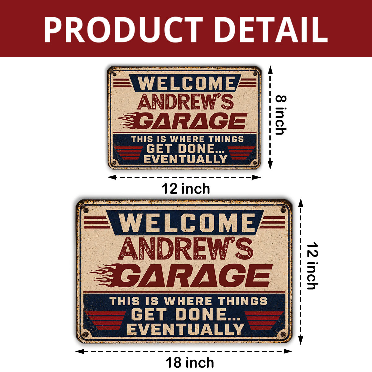 Custom Home & Wall Decor, Birthday & Christmas Gift • Making Magic Eventually Happens - Personalized Metal Sign