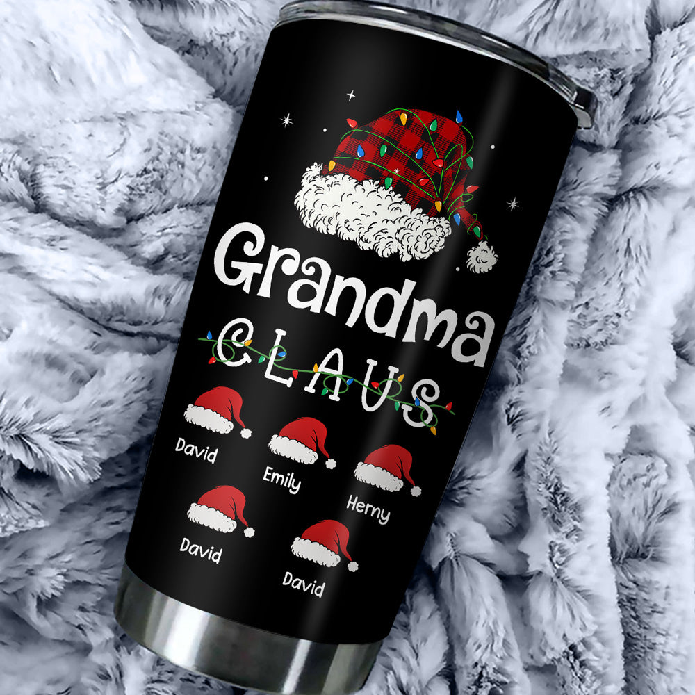 Custom Christmas Birthday Gifts For Grandma • Grandma Claus - Personalized Tumbler
