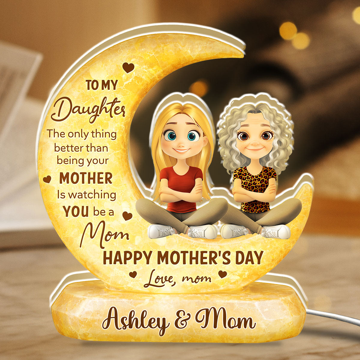 To My Daughter - Personalized Light Box