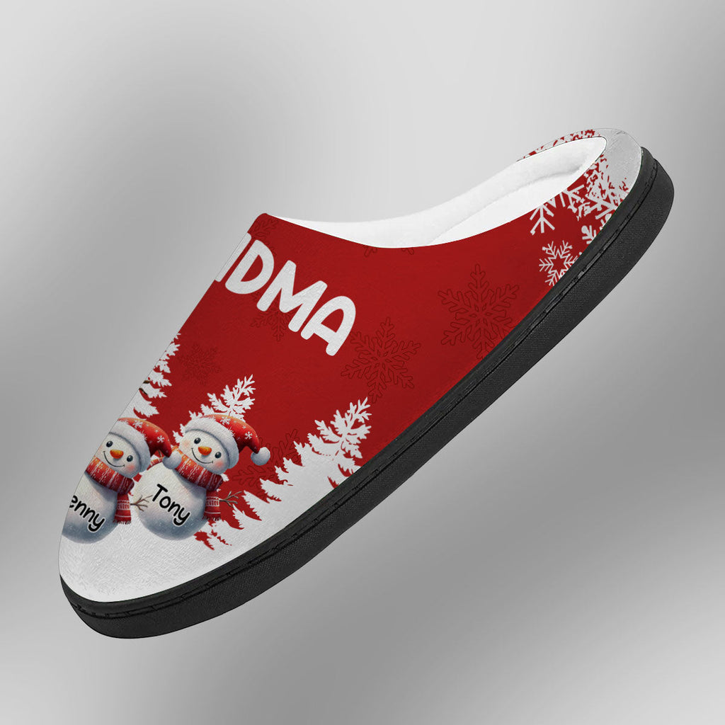 My Fav People Call Me Grandma - Personalized Plush Slippers