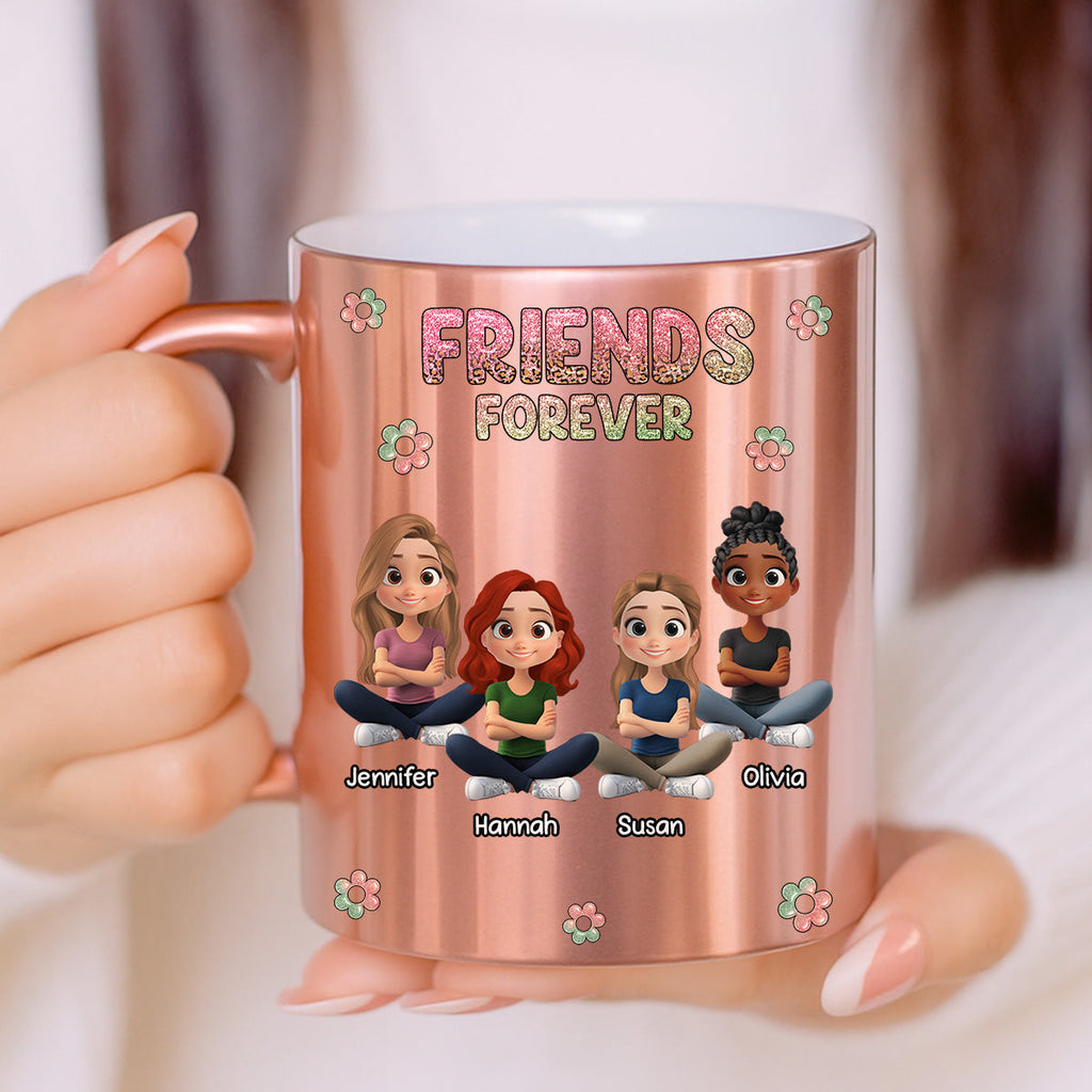 Custom Christmas & Birthday Gift for Brother & Sister • Always My Bestfriend - Personalized Metallic Mug