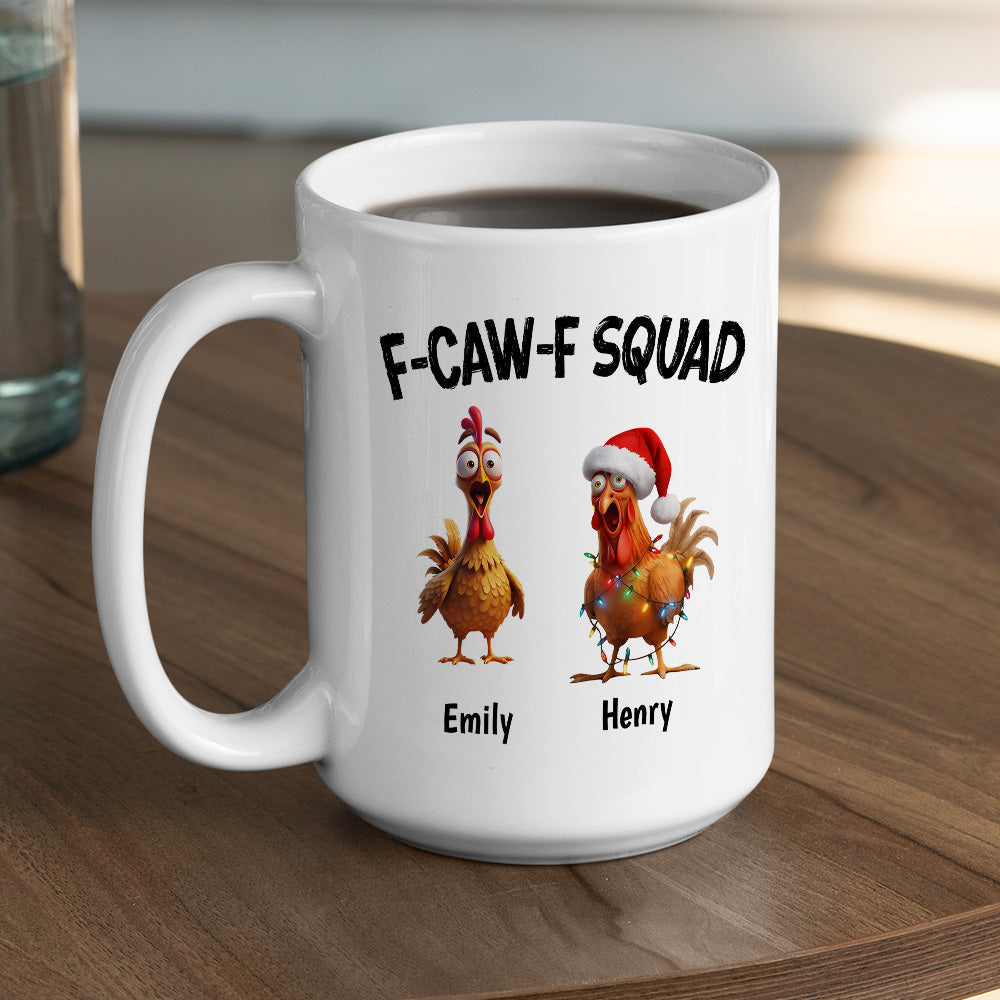 Custom Coworker, Christmas & Birthday Team Appreciation Gift • FCAWF Squad - Personalized Coffee Mug