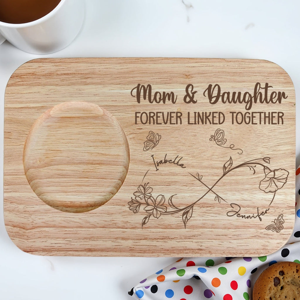Forever Linked Together - Personalized Wooden Treat Board