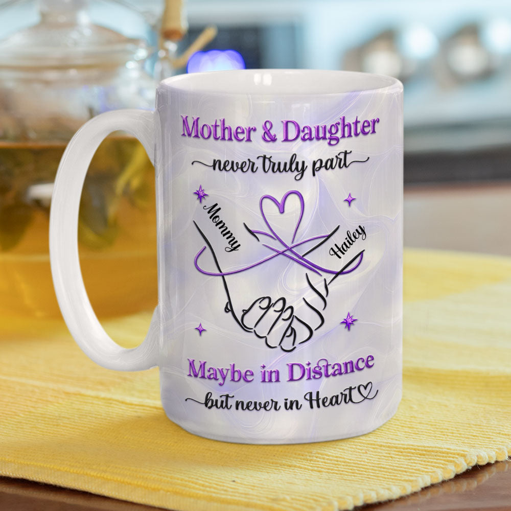 Custom Mother's Day Gift for Mom & Grandma • Mother And Daughter - Personalized 3D Inflated Effect Mug