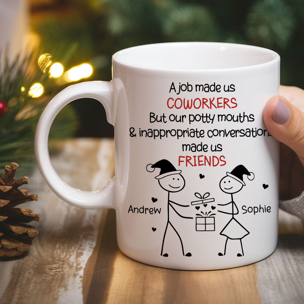 Custom Coworker, Christmas & Birthday Team Appreciation Gift • Work Squad Christmas Gift - Personalized Coffee Mug