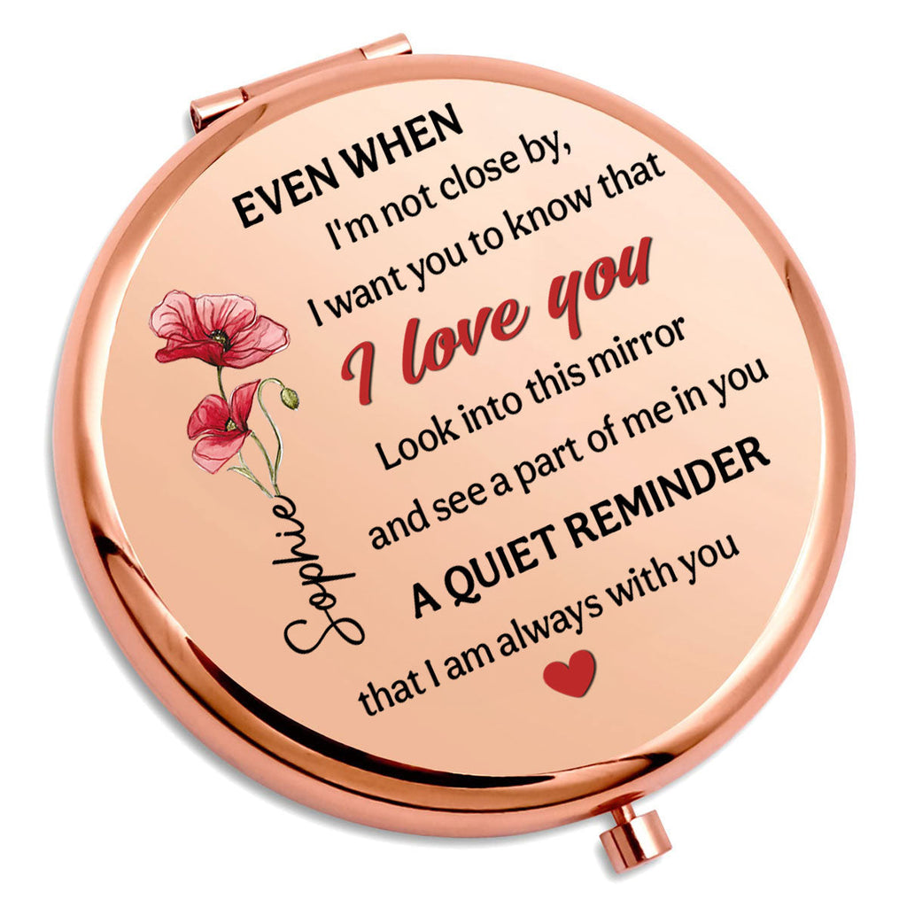 A Part Of Me In You - Personalized Compact Mirror
